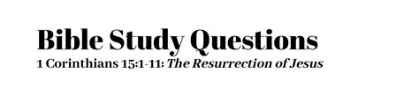 bible study questions 1 corinthians